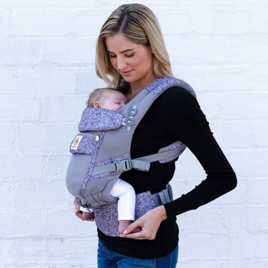BreathBabyBag™ - Mauve Lavande - Voyager avec bébé